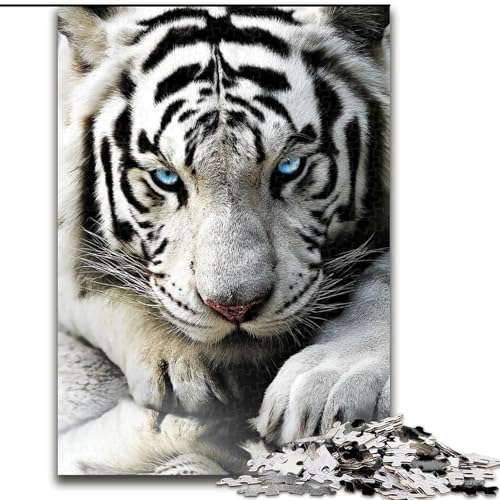 Puzzles Weißer Tiger Holzpuzzle 26x38cm Denkspiel, interaktives Familienspiel, geeignet für Kinder ab 14 Jahren Puzzles Weißer Tiger Holzpuzzle 26x38cm Denkspiel, interaktives Familienspiel, geeignet für Kinder ab 14 Jahren von ZKYUBEK