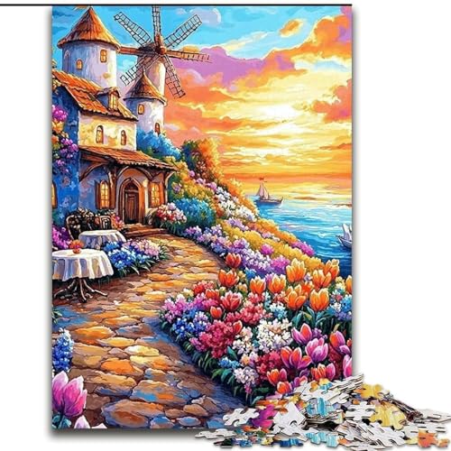 Puzzles aus Holz mit dem Motiv „Küstendorf“, 26x38cm, anspruchsvolles Denkspiel, Familienaktivität, Heimdekoration Puzzles aus Holz mit dem Motiv „Küstendorf“, 26x38cm, anspruchsvolles Denkspiel, Familienaktivität, Heimdekoration von ZKYUBEK