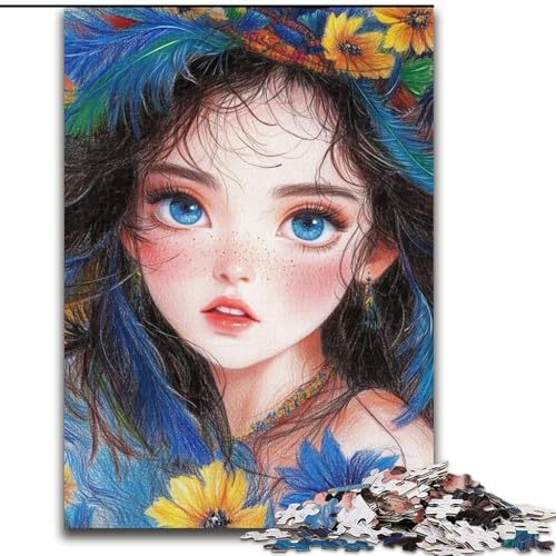 Puzzles für 1000 Teile, Anime-Mädchen, anspruchsvolle Puzzles, 26x38cm, Muttertag, Geburtstag, Weihnachten Puzzles für 1000 Teile, Anime-Mädchen, anspruchsvolle Puzzles, 26x38cm, Muttertag, Geburtstag, Weihnachten von ZKYUBEK