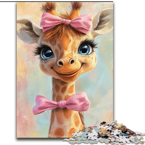 Puzzles für 1000 Teile, Bogen-Giraffe, Puzzles für Erwachsene, 50x75cm, interaktives Familienspiel, Familienaktivitätsspiel von ZKYUBEK