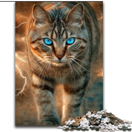 Puzzles für 1000 Teile, Fantasy-Katze, Unmögliches Puzzle für Erwachsene, 50x75cm, Heimdekoration, Denksportspiel für Teenager und Familieninteraktion Puzzles für 1000 Teile, Fantasy-Katze, Unmögliches Puzzle für Erwachsene, 50x75cm, Heimdekoration, Denksportspiel für Teenager und Familieninteraktion von ZKYUBEK