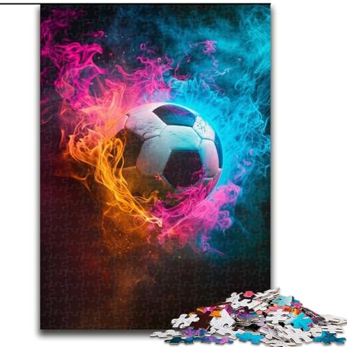 Puzzles für 1000 Teile, Fußball, Sport, Holzpuzzle, Größe 50x75cm, Spielgeschenk für Erwachsene, interaktives Familienspiel, Gehirn-Herausforderungsgeschenk von ZKYUBEK