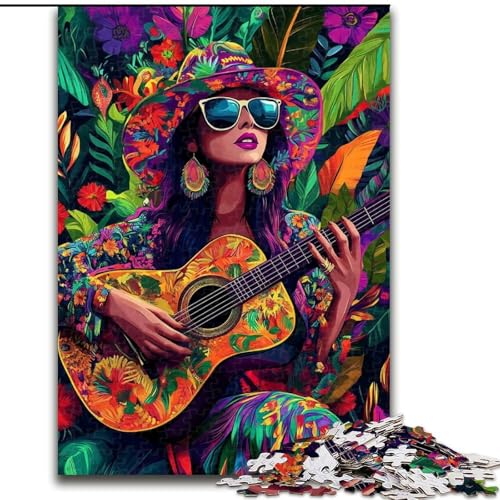 Puzzles für 1000 Teile, Gitarre Spielen, Holzpuzzle, 50x75cm, Spielgeschenk für Erwachsene, interaktives Familienspiel, Gehirn-Herausforderungsgeschenk Puzzles für 1000 Teile, Gitarre Spielen, Holzpuzzle, 50x75cm, Spielgeschenk für Erwachsene, interaktives Familienspiel, Gehirn-Herausforderungsgeschenk von ZKYUBEK