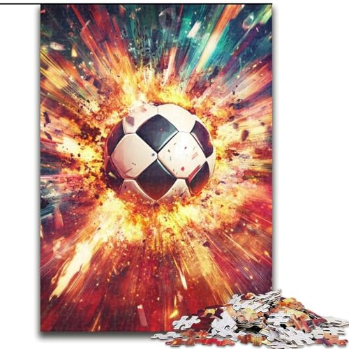 Puzzles für 1000 Teile, Graffiti-Fußball, unmögliche Puzzles für Erwachsene, 26x38cm, Geschenk für Männer und Frauen, Alltag und besondere Anlässe von ZKYUBEK