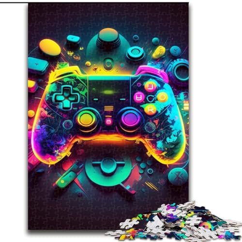 Puzzles für Erwachsene, 1000 Neon-Spiele, Unmögliche Puzzles für Erwachsene, Größe 50x75cm, Herausforderndes Denkspiel für Teenager, Familienspaß, interaktives Spiel von ZKYUBEK