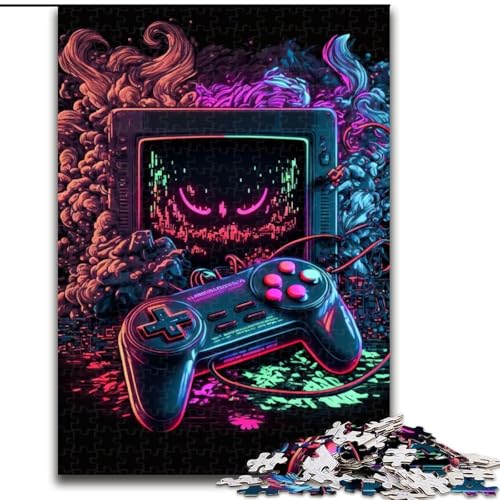 Puzzles für Erwachsene, 1000 Spiele, Neon, schwierige Puzzles für Erwachsene, Größe 50x75cm, Familienaktivität, Heimdekoration zum Selbermachen von ZKYUBEK