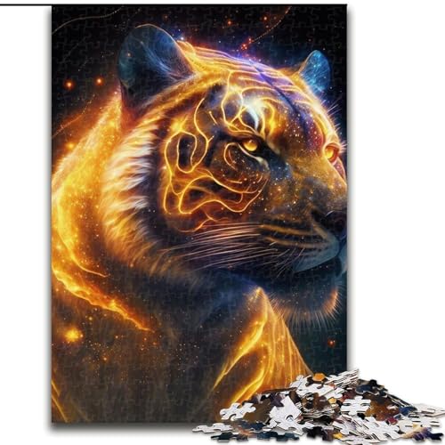 Puzzles für Erwachsene, 1000 Tiger-Unmögliche Puzzles für Erwachsene, Größe 26x38cm, Herausforderndes Denkspiel für Teenager, Familienspaß, interaktives Spiel Puzzles für Erwachsene, 1000 Tiger-Unmögliche Puzzles für Erwachsene, Größe 26x38cm, Herausforderndes Denkspiel für Teenager, Familienspaß, interaktives Spiel von ZKYUBEK