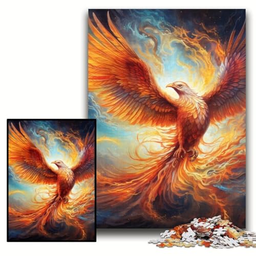 Puzzles für Erwachsene, 1000 farbenfrohe Kunst-Phönix-Holzpuzzles, 50x75cm, Weihnachten, Halloween, Ostern, Neujahr Puzzles für Erwachsene, 1000 farbenfrohe Kunst-Phönix-Holzpuzzles, 50x75cm, Weihnachten, Halloween, Ostern, Neujahr von ZKYUBEK