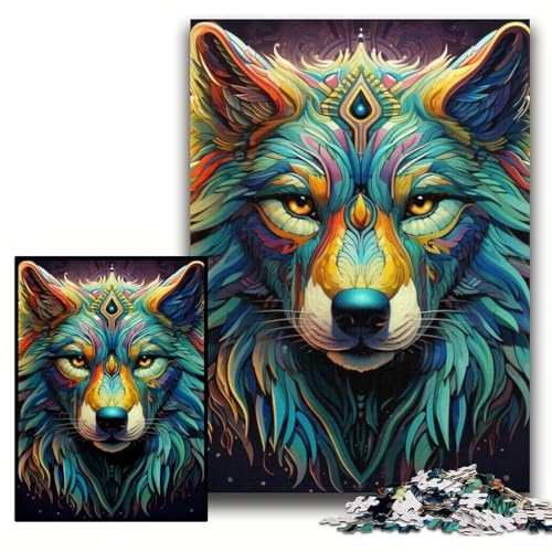Puzzles für Erwachsene, Art Wolf-Puzzles für Erwachsene, 26x38cm, Familienspaß, Gehirn-Herausforderung, Teenager Puzzles für Erwachsene, Art Wolf-Puzzles für Erwachsene, 26x38cm, Familienspaß, Gehirn-Herausforderung, Teenager von ZKYUBEK
