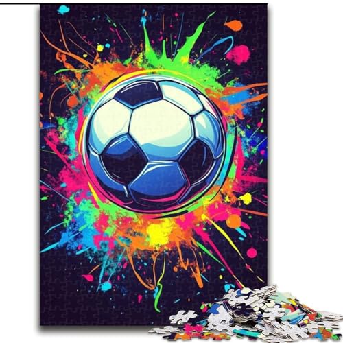 Puzzles für Erwachsene, Fußball-Puzzles aus Holz, 50x75cm, Heimdekoration, Denksportspiel für Teenager und Familieninteraktion von ZKYUBEK