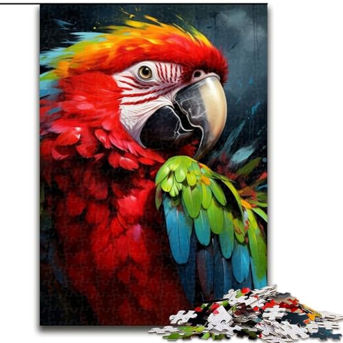 Puzzles für Erwachsene, Kunst-Papageien-Puzzles für Erwachsene, Größe 26x38cm, perfekt für die Heimdekoration, Geburtstage, Feiertage und Geschenke von ZKYUBEK