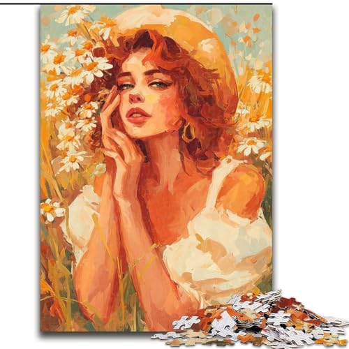 Puzzles für Erwachsene, Sommer-Puzzles aus Pappe für Mädchen, 26x38cm, Spiel für Erwachsene, Geschenk, interaktives Familienspiel, Gehirn-Herausforderungsgeschenk von ZKYUBEK