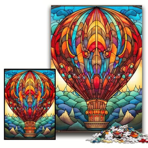 Puzzles für Erwachsene, farbenfrohe Kunst, Heißluftballon-Puzzles für Erwachsene, 26x38cm, Familienspaß, Gehirntraining, Teenager Puzzles für Erwachsene, farbenfrohe Kunst, Heißluftballon-Puzzles für Erwachsene, 26x38cm, Familienspaß, Gehirntraining, Teenager von ZKYUBEK