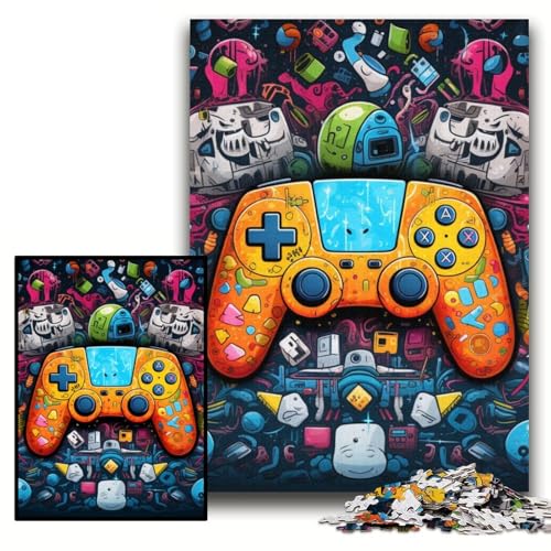 Puzzles für Erwachsene, farbenfrohes Spiel, Puzzles für Erwachsene, 26x38cm, anspruchsvolles DIY-Denkspiel, perfektes Familienspiel oder dekoratives Geschenk von ZKYUBEK
