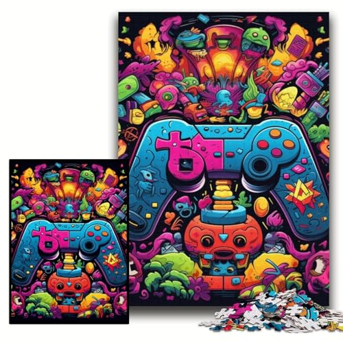 Puzzles für Erwachsene, farbenfrohes Spiel, Puzzles für Erwachsene, 50x75cm, anspruchsvolles DIY-Denkspiel, perfektes Familienspiel oder dekoratives Geschenk von ZKYUBEK