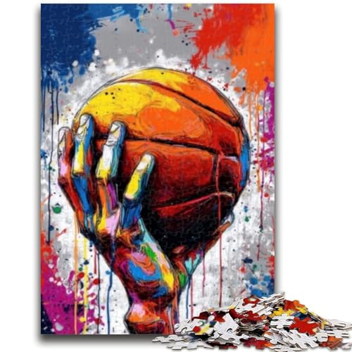 Puzzles für Erwachsene und Jugendliche, Basketball- und Sport-Puzzle, Quizspiel, stärkt die Liebe zwischen Paaren für Kinder ab 14 Jahren, 50x75cm Puzzles für Erwachsene und Jugendliche, Basketball- und Sport-Puzzle, Quizspiel, stärkt die Liebe zwischen Paaren für Kinder ab 14 Jahren, 50x75cm von ZKYUBEK