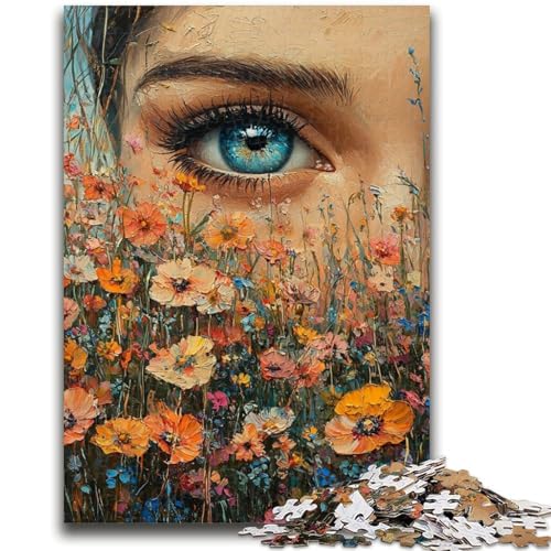 Puzzles für Erwachsene und Jugendliche, Blumenaugen, Spielzeug, Lernspiele, Stressabbau, Stärkung der Liebe zwischen Paaren, 26x38cm Puzzles für Erwachsene und Jugendliche, Blumenaugen, Spielzeug, Lernspiele, Stressabbau, Stärkung der Liebe zwischen Paaren, 26x38cm von ZKYUBEK