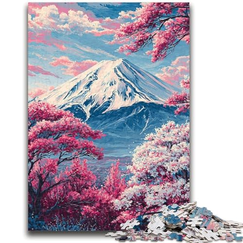 Puzzles für Erwachsene und Jugendliche, Kirschblüten-Berg Fuji, Lernspielzeug, Familienspiele, einzigartige Geburtstags- und Geschenkideen, 26x38cm Puzzles für Erwachsene und Jugendliche, Kirschblüten-Berg Fuji, Lernspielzeug, Familienspiele, einzigartige Geburtstags- und Geschenkideen, 26x38cm von ZKYUBEK