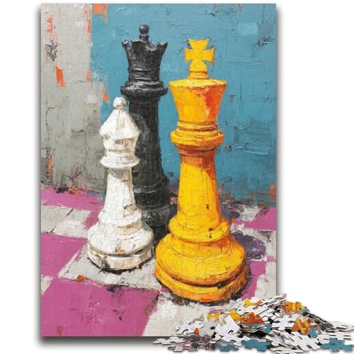 Puzzles für Erwachsene und Jugendliche, Puzzle, Schach, Ölgemälde, Quizspiel, zur Förderung der Liebe zwischen Paaren für Kinder ab 14 Jahren, 50x75cm Puzzles für Erwachsene und Jugendliche, Puzzle, Schach, Ölgemälde, Quizspiel, zur Förderung der Liebe zwischen Paaren für Kinder ab 14 Jahren, 50x75cm von ZKYUBEK