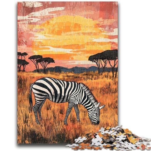 Puzzles für Erwachsene und Jugendliche, Puzzle „Afrikanisches Zebra“, Quizspiel zur Förderung der Liebe zwischen Paaren für Kinder ab 14 Jahren, 26x38cm Puzzles für Erwachsene und Jugendliche, Puzzle „Afrikanisches Zebra“, Quizspiel zur Förderung der Liebe zwischen Paaren für Kinder ab 14 Jahren, 26x38cm von ZKYUBEK