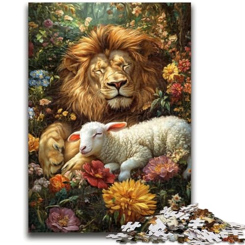 Puzzles für Erwachsene und Jugendliche, Puzzle „Löwenkunst“, Quizspiel zur Stärkung der Liebe zwischen Paaren für Kinder ab 14 Jahren, 26x38cm von ZKYUBEK