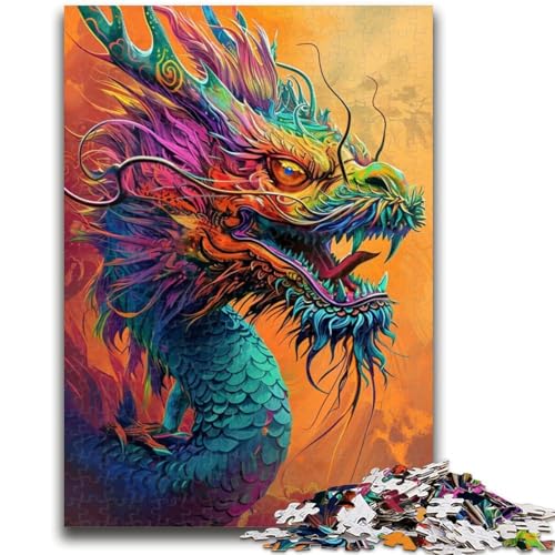 Puzzles für Erwachsene und Jugendliche, Puzzle „Mysteriöser Drache“, Quizspiel zur Stärkung der Liebe zwischen Paaren für Kinder ab 14 Jahren, 50x75cm Puzzles für Erwachsene und Jugendliche, Puzzle „Mysteriöser Drache“, Quizspiel zur Stärkung der Liebe zwischen Paaren für Kinder ab 14 Jahren, 50x75cm von ZKYUBEK