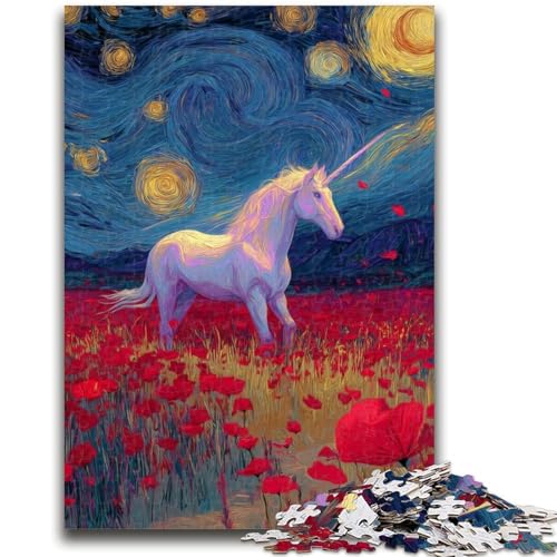Puzzles für Erwachsene und Jugendliche, Puzzle „Mysteriöses Einhorn“, Quizspiel zur Stärkung der Liebe zwischen Paaren für Kinder ab 14 Jahren, 50x75cm Puzzles für Erwachsene und Jugendliche, Puzzle „Mysteriöses Einhorn“, Quizspiel zur Stärkung der Liebe zwischen Paaren für Kinder ab 14 Jahren, 50x75cm von ZKYUBEK