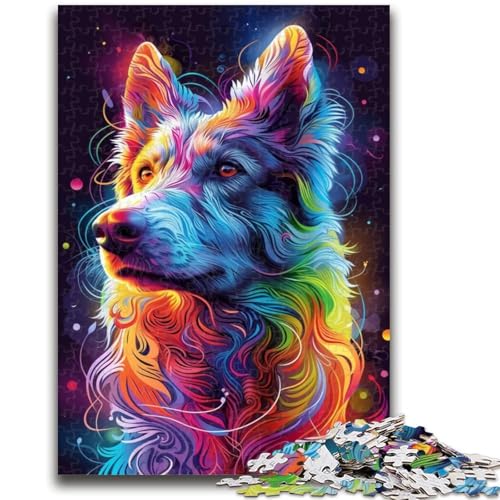 Puzzles für Erwachsene und Jugendliche, Puzzle „Psychedelic Dog“, Quizspiel zur Förderung der Liebe zwischen Paaren für Kinder ab 14 Jahren, 50x75cm Puzzles für Erwachsene und Jugendliche, Puzzle „Psychedelic Dog“, Quizspiel zur Förderung der Liebe zwischen Paaren für Kinder ab 14 Jahren, 50x75cm von ZKYUBEK