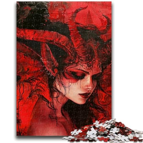 Puzzles für Erwachsene und Jugendliche, Puzzle „Schöne Dämonin mit Flügeln“, Quizspiel zur Förderung der Liebe zwischen Paaren für Kinder ab 14 Jahren, 50x75cm Puzzles für Erwachsene und Jugendliche, Puzzle „Schöne Dämonin mit Flügeln“, Quizspiel zur Förderung der Liebe zwischen Paaren für Kinder ab 14 Jahren, 50x75cm von ZKYUBEK