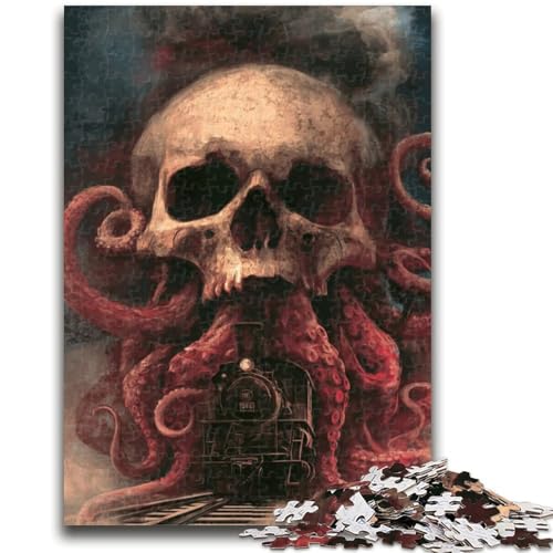 Puzzles für Erwachsene und Jugendliche, Puzzle mit Oktopus-Skelett, für Kinder ab 14 Jahren, Lernspiel, Herausforderung, Spielzeug, Geschenk zum Geburtstag, 50x75cm Puzzles für Erwachsene und Jugendliche, Puzzle mit Oktopus-Skelett, für Kinder ab 14 Jahren, Lernspiel, Herausforderung, Spielzeug, Geschenk zum Geburtstag, 50x75cm von ZKYUBEK