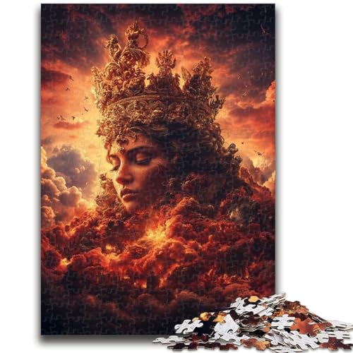 Puzzles für Erwachsene und Jugendliche, Skelettkönigin, Spielzeug, Lernspiele, Stressabbau, Stärkung der Liebe zwischen Paaren, 26x38cm von ZKYUBEK