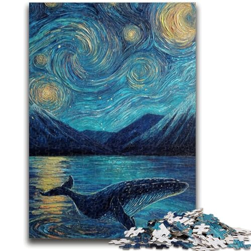 Puzzles für Erwachsene und Jugendliche, Sternenhimmel-Wal, Lernspielzeug, Familienspiele, einzigartige Geburtstags- und Geschenkideen, 26x38cm Puzzles für Erwachsene und Jugendliche, Sternenhimmel-Wal, Lernspielzeug, Familienspiele, einzigartige Geburtstags- und Geschenkideen, 26x38cm von ZKYUBEK