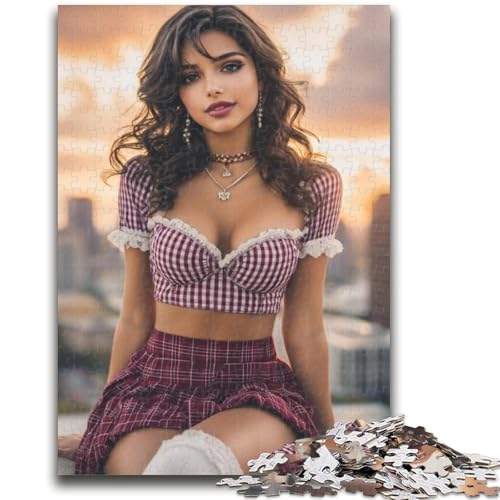 Puzzles für Erwachsene und Teenager, Puzzle „Schöne Frau“, Quizspiel zur Förderung der Liebe zwischen Paaren für Kinder ab 14 Jahren, 26x38cm Puzzles für Erwachsene und Teenager, Puzzle „Schöne Frau“, Quizspiel zur Förderung der Liebe zwischen Paaren für Kinder ab 14 Jahren, 26x38cm von ZKYUBEK