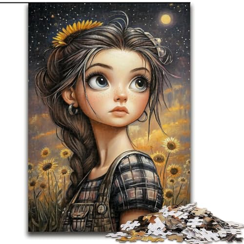 Puzzles für Mädchen mit 1000 Teilen, Holzpuzzle, 50x75cm, Spiel für Erwachsene, Geschenk, interaktives Familienspiel, Gehirn-Herausforderungsgeschenk von ZKYUBEK