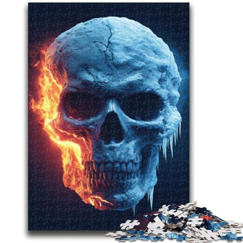 Puzzles für Teenager, 1000 Teile, Skelettkunst, anspruchsvolles Spiel und Familienspiel mit vollständig ineinandergreifenden, zufällig geformten Teilen, 50x75cm von ZKYUBEK
