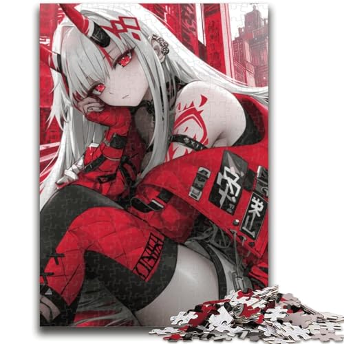 Puzzles für Teenager, 1000-teiliges Puzzle, Anime-Dämonenmädchen, Stressabbau-Spielzeug, einzigartige Geburtstags- und Geschenkideen für Kinder ab 14 Jahren, 50x75cm von ZKYUBEK