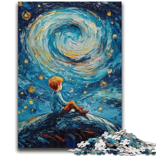 Puzzles für Teenager, 1000-teiliges Puzzle „Der kleine Prinz des Nachthimmels“, Stressabbau-Spielzeug, einzigartige Geburtstags- und Geschenkideen für Kinder ab 14 Jahren, 26x38cm Puzzles für Teenager, 1000-teiliges Puzzle „Der kleine Prinz des Nachthimmels“, Stressabbau-Spielzeug, einzigartige Geburtstags- und Geschenkideen für Kinder ab 14 Jahren, 26x38cm von ZKYUBEK