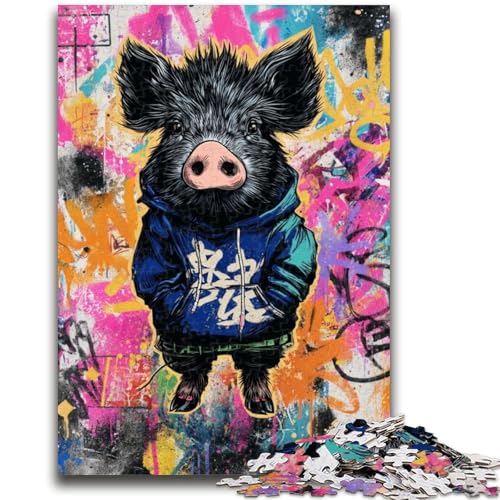 Puzzles für Teenager, Graffiti-Kunst, Familienunterhaltungsspielzeug, Lernspiel für Geburtstag, Weihnachten, für Kinder ab 14 Jahren, 50x75cm von ZKYUBEK