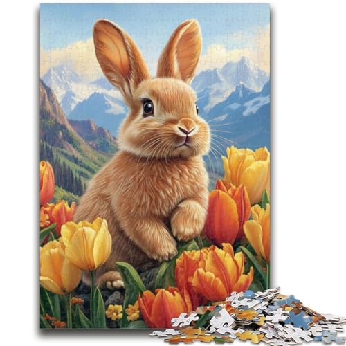Puzzles für Teenager, Osterhase, Familienunterhaltungsspielzeug, Lernspiel für Geburtstag, Weihnachten, für Kinder ab 14 Jahren, 26x38cm von ZKYUBEK