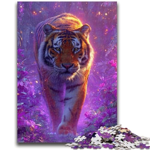 Puzzles für Teenager, Tiger, Familienunterhaltungsspielzeug, Lernspiel für Geburtstag, Weihnachten, für Kinder ab 14 Jahren, 26x38cm von ZKYUBEK