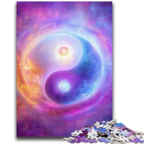 Puzzles für Teenager, Yin und Yang, Familienunterhaltungsspielzeug, Lernspiel für Geburtstag, Weihnachten, für Kinder ab 14 Jahren, 26x38cm von ZKYUBEK