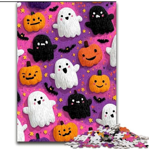 Puzzles mit Halloween-Thema für Erwachsene, 26x38cm, Teenager, Paare und Freunde zum Geburtstag, zu Weihnachten von ZKYUBEK
