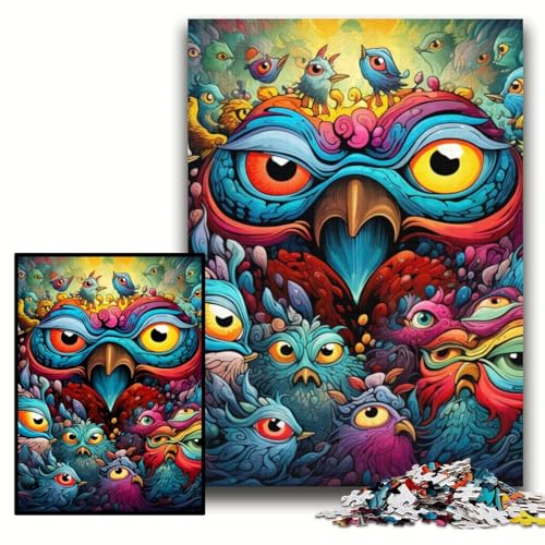 Puzzles mit farbigen Vögeln für Erwachsene, 50x75cm, perfekt für Familienspaß an Weihnachten, Thanksgiving, Geburtstagen und Ostern Puzzles mit farbigen Vögeln für Erwachsene, 50x75cm, perfekt für Familienspaß an Weihnachten, Thanksgiving, Geburtstagen und Ostern von ZKYUBEK