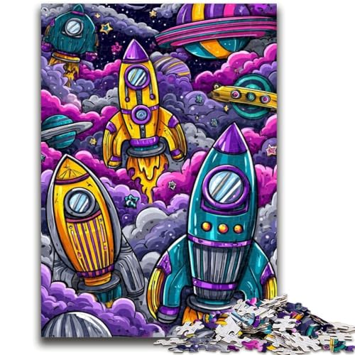 Raketenpuzzle für Teenager, 1000 Teile, Lernspiele, Heimdekoration, Geschenk für die ganze Familie, 26x38cm Raketenpuzzle für Teenager, 1000 Teile, Lernspiele, Heimdekoration, Geschenk für die ganze Familie, 26x38cm von ZKYUBEK
