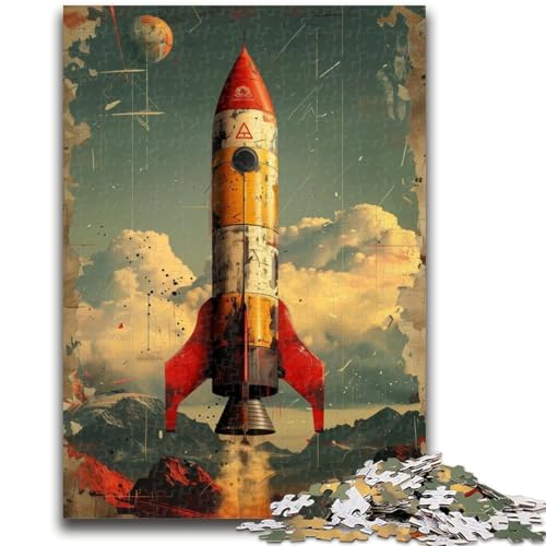 Raketenstart-Puzzle für Teenager, 1000 Teile, anspruchsvolles Spiel und Lernspiel für die ganze Familie zum Geburtstag, Weihnachten, 50x75cm von ZKYUBEK