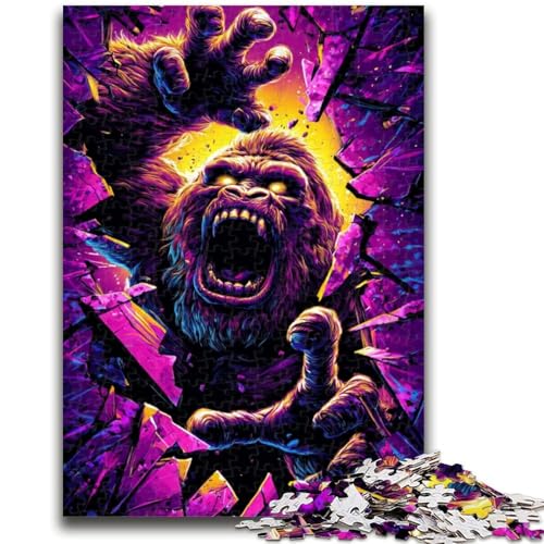 Schimpansen-Puzzles für Erwachsene und Jugendliche, pädagogisches Stressabbau-Spielzeug, ganze Familie, 50x75cm Schimpansen-Puzzles für Erwachsene und Jugendliche, pädagogisches Stressabbau-Spielzeug, ganze Familie, 50x75cm von ZKYUBEK