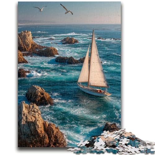 Seesegelboot-Puzzle 1000 Teile für Teenager ab 14 Jahren, Denksportaufgabe, Familienspiele, Weihnachts- und Geburtstagsgeschenke, 26x38cm Seesegelboot-Puzzle 1000 Teile für Teenager ab 14 Jahren, Denksportaufgabe, Familienspiele, Weihnachts- und Geburtstagsgeschenke, 26x38cm von ZKYUBEK