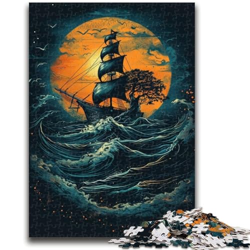 Segelboot im Ozean Puzzle für Teenager, 1000 Teile, anspruchsvolles Spiel und Familienspiel, Geburtstagsgeschenk, Geschenke, Wandkunst, 26x38cm Segelboot im Ozean Puzzle für Teenager, 1000 Teile, anspruchsvolles Spiel und Familienspiel, Geburtstagsgeschenk, Geschenke, Wandkunst, 26x38cm von ZKYUBEK