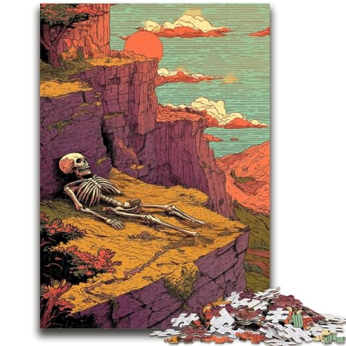 Skelett-Puzzle, 1000 Teile, für Erwachsene ab 14 Jahren, Heimdekoration, Familienspiele, Weihnachts- und Geburtstagsgeschenke, 50x75cm von ZKYUBEK