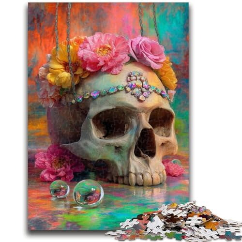Skelettkunst-Puzzle, 1000 Teile, für Erwachsene und Jugendliche, ab 14 Jahren, lustige Spiele, lustige Aktivitäten zu Hause, Geburtstagsgeschenke, Reisegeschenke, 26x38cm von ZKYUBEK